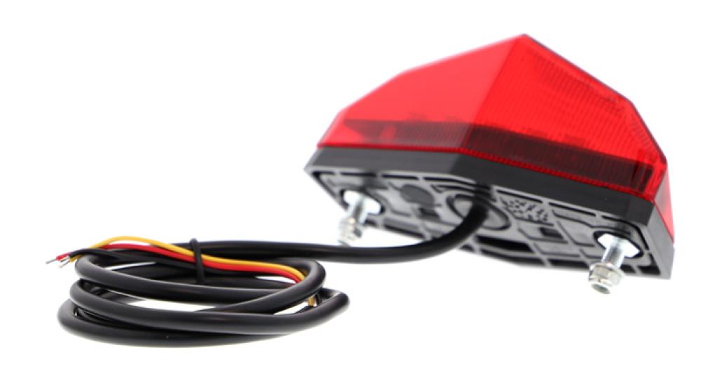 Rücklicht / Kennzeichen Beleuchtung Evotech Performance - Rotes GLAS