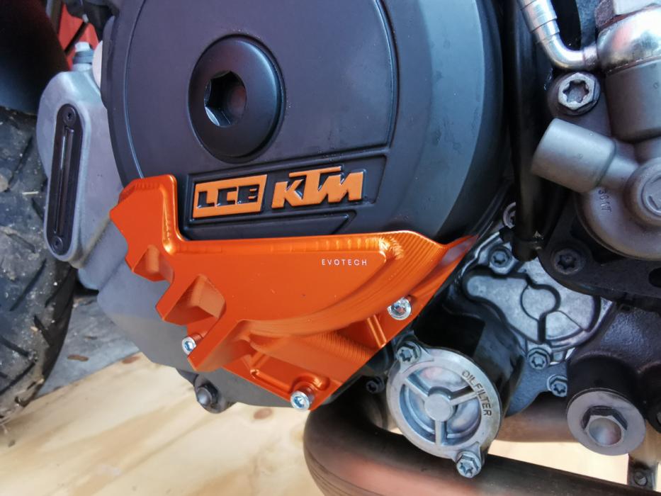 KTM 1290 R Motorschutz links - Orange - Evotech S.R.L