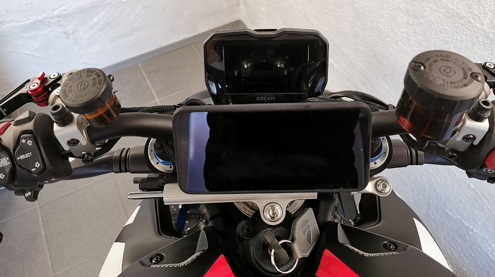 Ducati Streetfighter V2 / V4 SP Connect kompatible Navi Halterung Evotech Performance