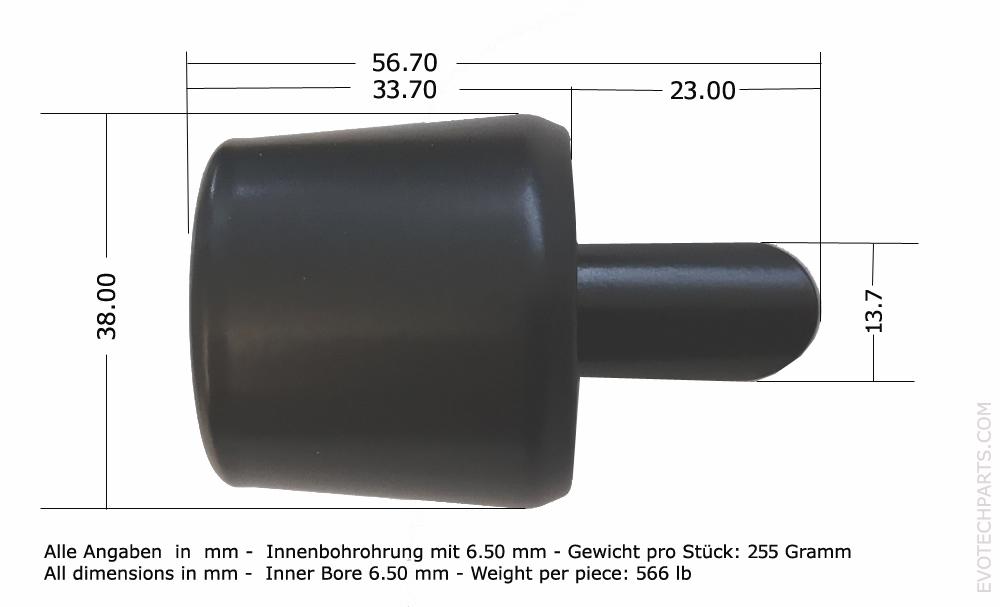 Evotech Performance Lenker Endgewichte zur Bekämpfung von Vibrationen