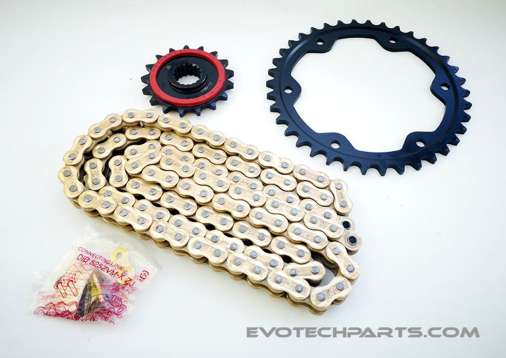 KETTEN KIT DID 525 ZVMX Silent für KTM 1290 Superduke / GT ab 2014