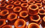 M10x1.25 EP Alu Mutter für Kettenblattträger Orange